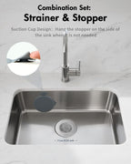 Sink Strainer with Stopper, Wokdada Revolutionary Clog-Free Food Catcher - Image 6