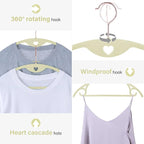 IEOKE Velvet Hangers 50 Pack: Felt Clothes Hangers Heavy Duty Shirt Sweater - Image 3