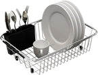 Adjustable Over Sink Dish Rack Stainless Steel Dish Drying Rack On Counter or - Image 5