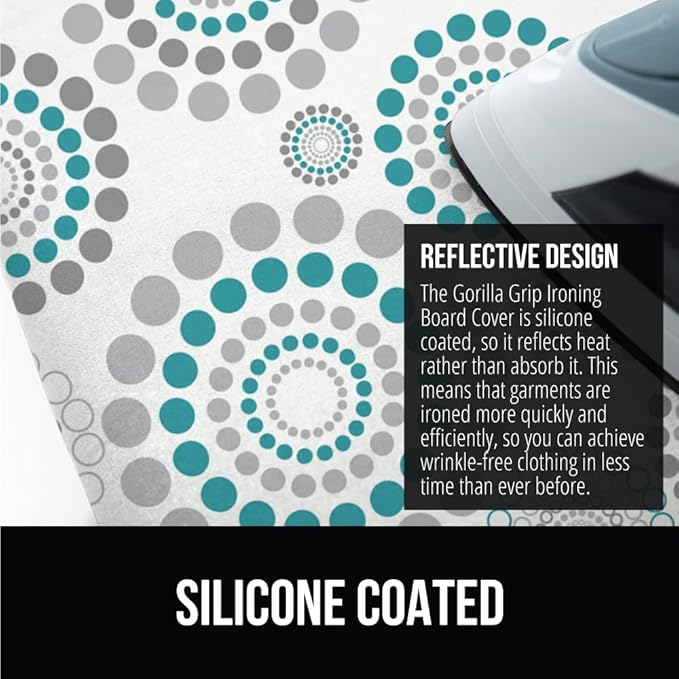 GORILLA GRIP The Original Ironing Board Cover and Pad, Silicone Coating - Image 4