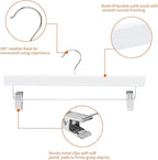 Amazon Basics Durable Wooden Pants and Skirt Hangers - Image 2