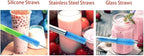 4 Pack Straw Cleaner Brush, Reusable Metal Handles Straw Cleaner Brush Extra - Image 5