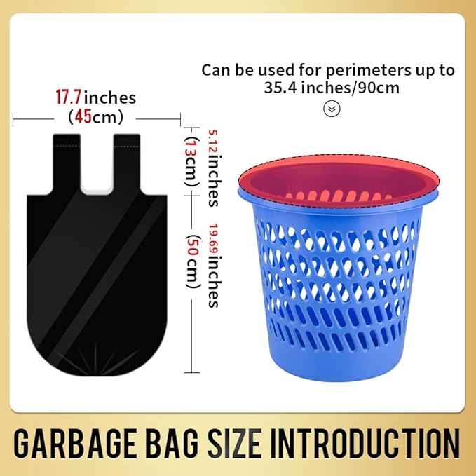 Small Trash Bags 240 Count Garbage Bags SWIHELP Waste Basket Liners - Image 2