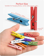 Clothes Pins Wooden Colored Clothespins - Image 3