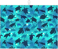 Sea Turtles Blue Dish Drying Mat by indokyeyqaz