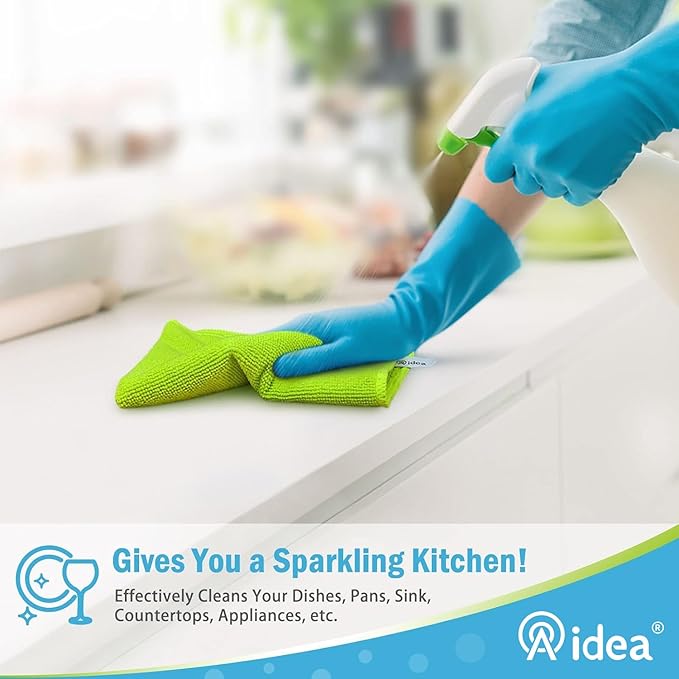 AIDEA Microfiber Cleaning Cloth-8PK, Soft Microfiber Towels - Image 5
