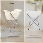 ELYKEN Laundry Cart with Wheels, 32”H Easy Rolling Laundry Hamper with - Image 3