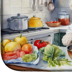 Caroline's Treasures DAC6306DDM White Poodle The Chef Dish Drying Mat Absorbent - Image 4