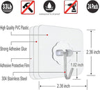 24 PCS Self Adhesive Hooks for Hanging - Image 2