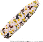 Sprowallow Sunflower Horse Ironing Board Cover and Pad 15x54 Inch Standard Size - Image 6