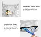 Grey Simple Leaves Hanging Laundry Hamper Door Hampers Bag Basket - Image 4