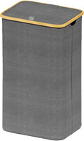 SUOCO Laundry Hamper with Lid, 29 Gal Clothes Basket with Bamboo Handles by SUOCO