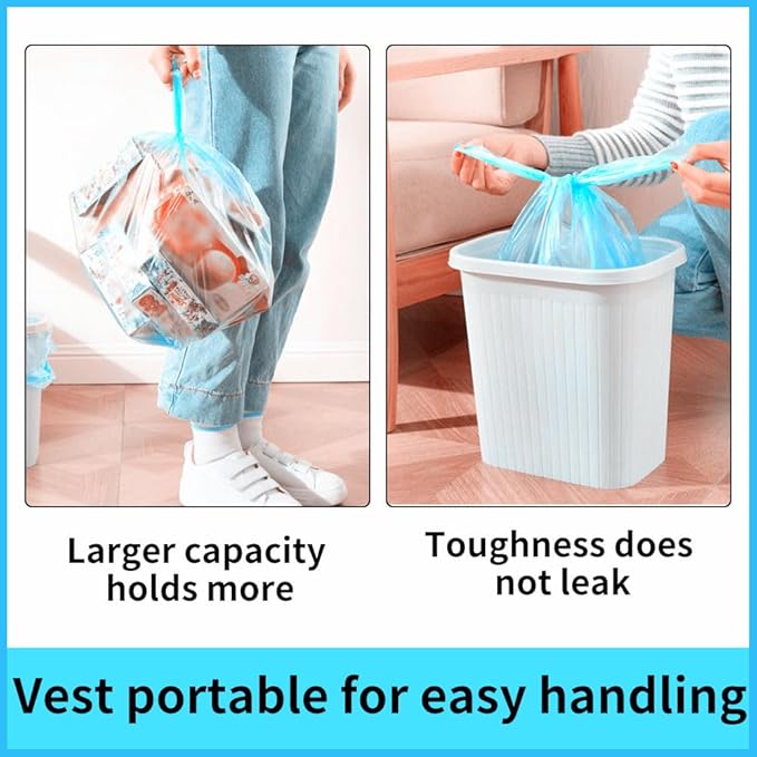 Small Trash Bags 240 Count Garbage Bags SWIHELP Waste Basket Liners - Image 6