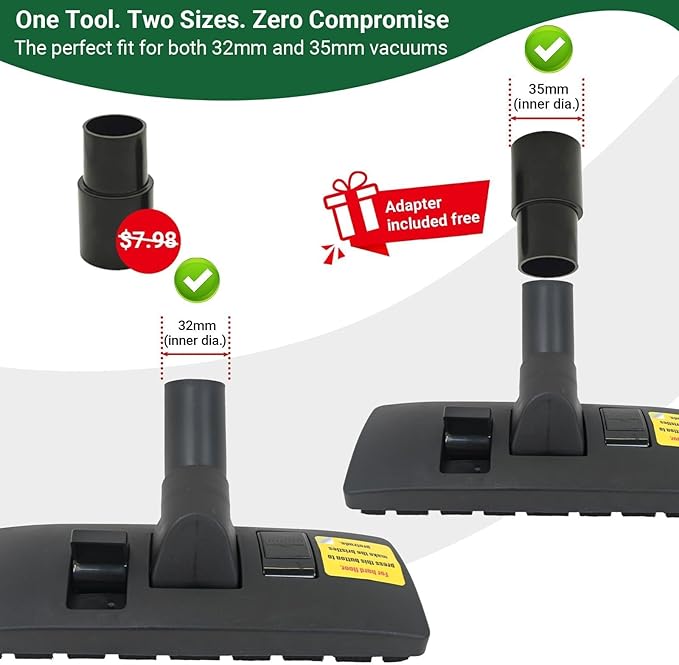 EZ SPARES Universal Vacuum Cleaner Floor Brush - Image 2