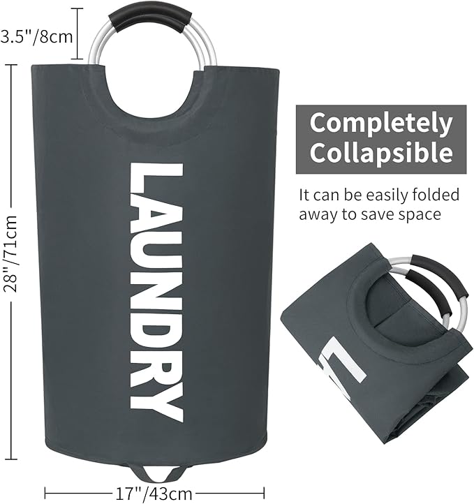 ZEROJETLAG 115L X-Large Laundry Basket Collapsible Hamper - Image 2