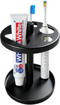 Black Metal Toothbrush Holder Stand by Narottl