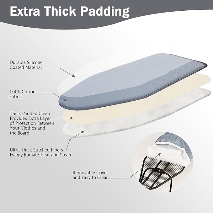 SheeChung Small Tabletop Ironing Board 32" Lx12 W, Folding Ironing Board - Image 5