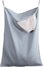 Amazhiyu Pure Linen Over The Door Laundry Hanging Hamper Bag by Amazhiyu