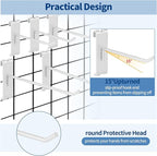 20Pcs Gridwall Hooks, Metal Grid Panel Hanging Peg Hooks, Grid Wall Accessory - Image 5