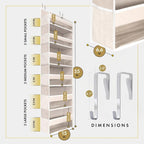 HOMELUX THEORY UPGRADED 6 Tiers Over The Door Organizer Hanging - Image 2