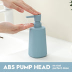 Small Soap Dispenser for Bathroom and Kitchen, Modern Farmhouse Striped Style - Image 4