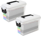 Sheffield 12793 2-Pack Ammo Storage Box, Stackable .30 Cal Field Boxes by Sheffield