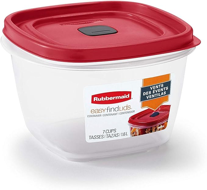 Rubbermaid 7 cups Food Storage Container 3 Pack Clear by Rubbermaid