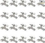 20 Pack Hinge Pin Brushed Nickel Door Stopper, Adjustable Heavy Duty Hinge Pin by SUNTAI