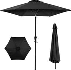 Best Choice Products 10ft Outdoor Table Compatible Steel Polyester Market Patio Umbrella w/Crank and Easy Push Button Tilt by BestChoiceProducts