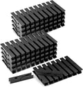 100 Pack Black Clothespins 2.9 Inch, Heavy-Duty Wood Rust-Resistant Clothes Pins by DUIJINYU