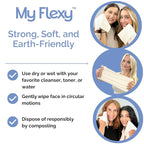 Disposable Face Towels XL for Skin Care & Makeup Removal – 100% Biodegradable - Image 6