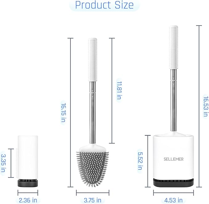 Sellemer Toilet Brush and Holder Set - Image 7