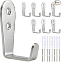 8 Pcs Stainless Steel Hooks for Hanging, Heavy Duty Hook, Wall Hooks Key Holder by IBERDE