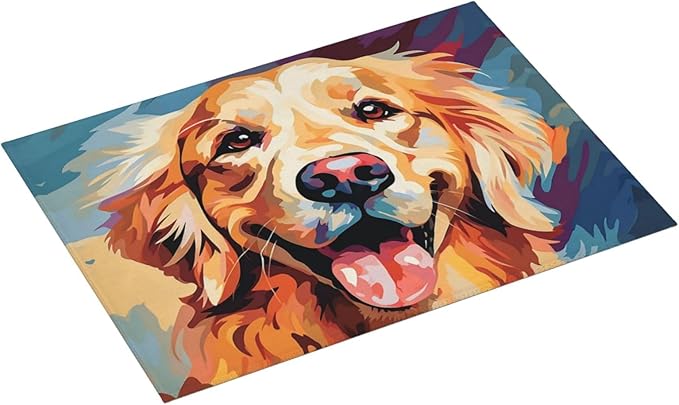Dog Dish Drying Mat for Kitchen Counter Decor 18x24 Inch Floral Absorbent - Image 2