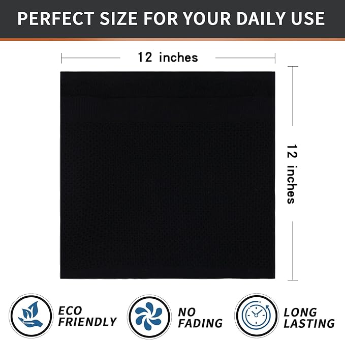Homaxy 100% Cotton Dish Cloths, 12 Pack - Image 5