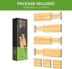 ANTOWIN 4 Pack Expandable Drawer Dividers, 4.7'' High, Extend from 12.2'' to - Image 9