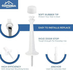 HOMOTEK 8 Pack Heavy Duty Solid Rigid Door Stop - Image 2