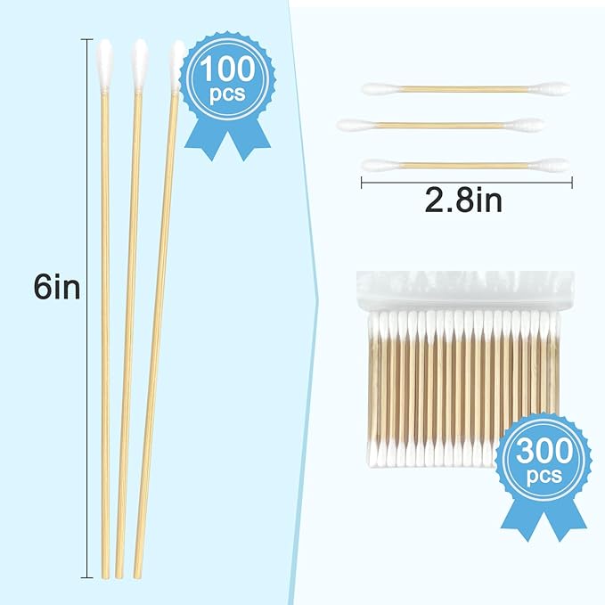 Bamboo Cotton Swabs Set - Image 3