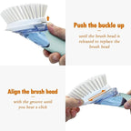 Dish Brush with Soap Dispenser Storage Set with 2 PCS Brush Refills & Holder - Image 4