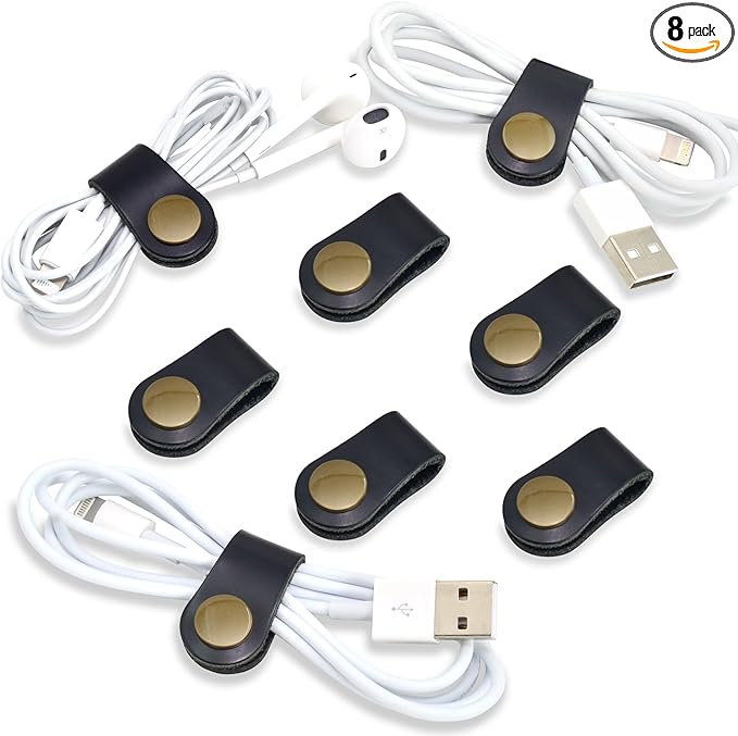CAILLU Cord Organizer, Cord Keeper, Cable Organizer USB Holder, Cable Straps by CAILLU