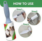 Pet Hair Lint Rollers, 3 Pack, 90 Sheets Each– Reusable Sticky Roller - Image 4