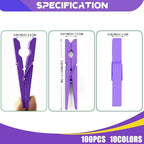 Colored Clothes Pins Wooden 100 Pack, Clothes Clips - Image 7