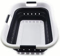SAMMART 41L Collapsible 3 Handled Plastic Laundry Basket by SAMMART