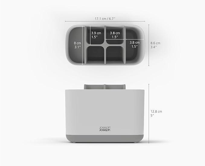 EasyStore™ Large Light Gray Toothbrush Holder - Image 4