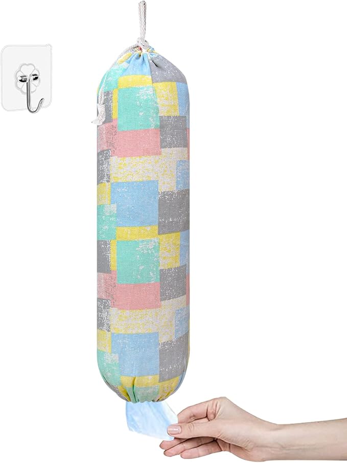 Plastic Bag Holder, Wall Mount Plastic Bag Organizer, Shopping Bags Carrier by SYIPO