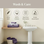 Modern Threads Organic Vines 6-Piece 100% Cotton Towel Set – Yarn Dyed Jacquard - Image 7
