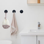 Adhesive Towel Hooks for Bathroom, 15LB Strong Hanger Stick on Wall and Door No - Image 5