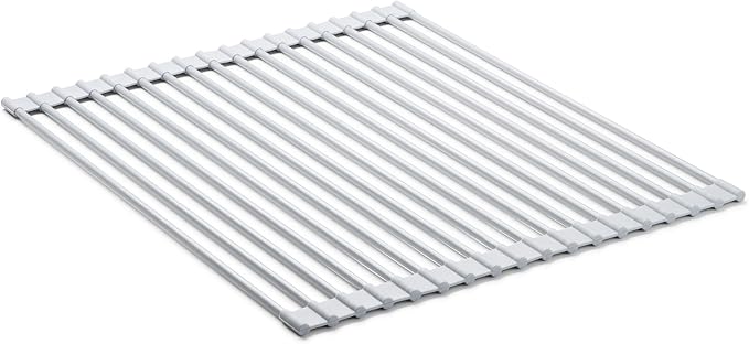 HIC Kitchen Silicone Over-Sink Roll-Up Dish Drying Rack, Reinforced Heat Safe by HIC