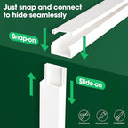 AZEN Cord Hider Kit, 315in Cord Covers - Image 6