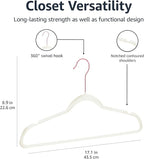Amazon Basics Slim Velvet Non-Slip Space Saving Suit Clothes Hangers, Closet - Image 5